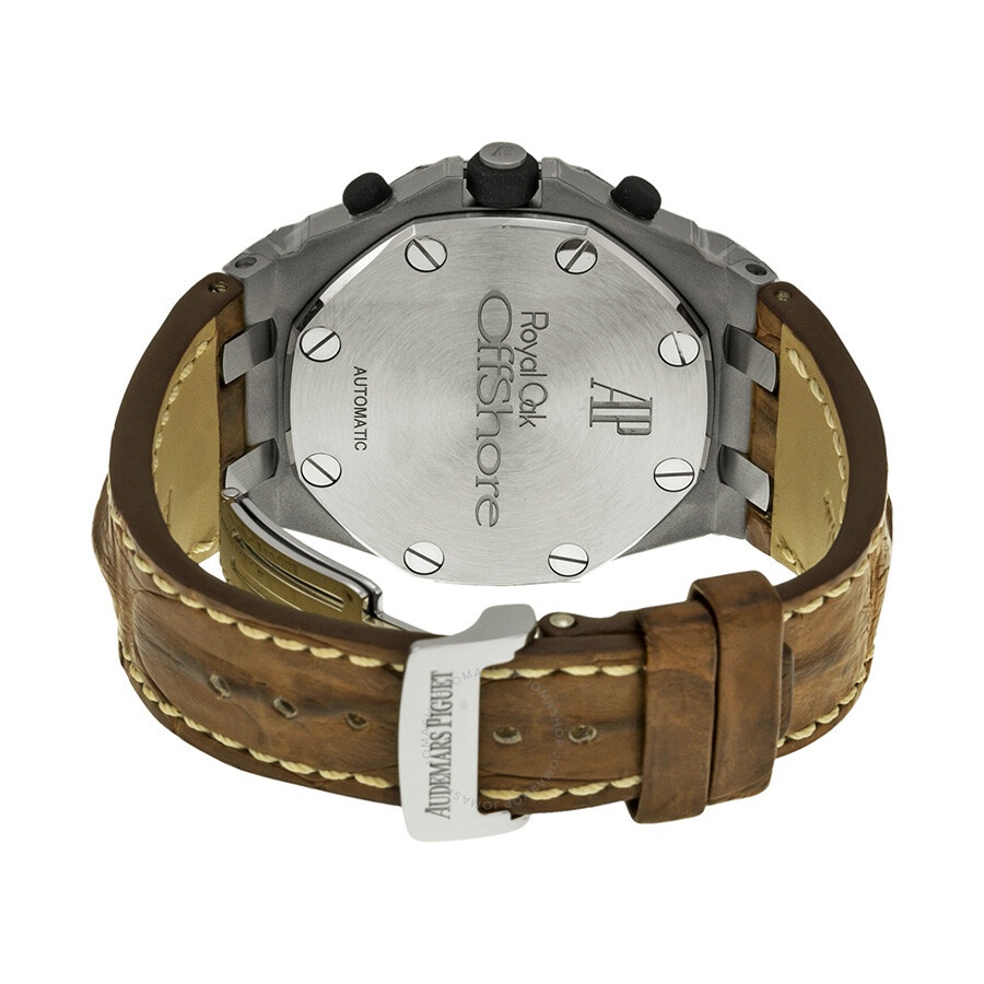 Pre-owned Audemars Piguet Royal Oak Offshore Chronograph Silver (Waffle Design) Dial Men's Watch 261 - 3