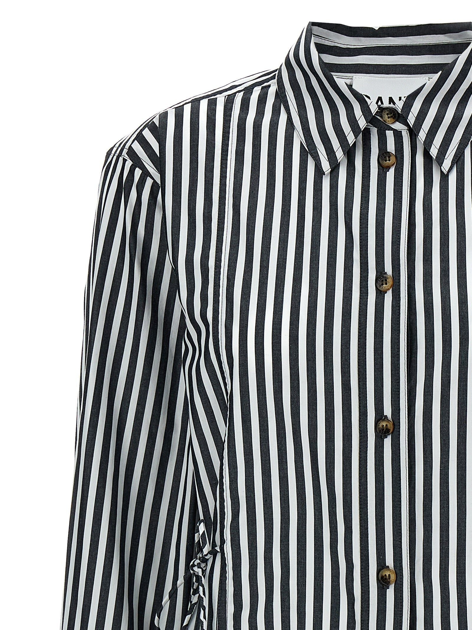 Ganni Women Lace-Up Shirt - 3