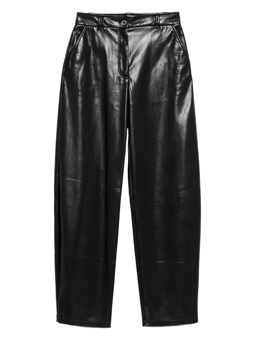 leather-effect trousers - 1