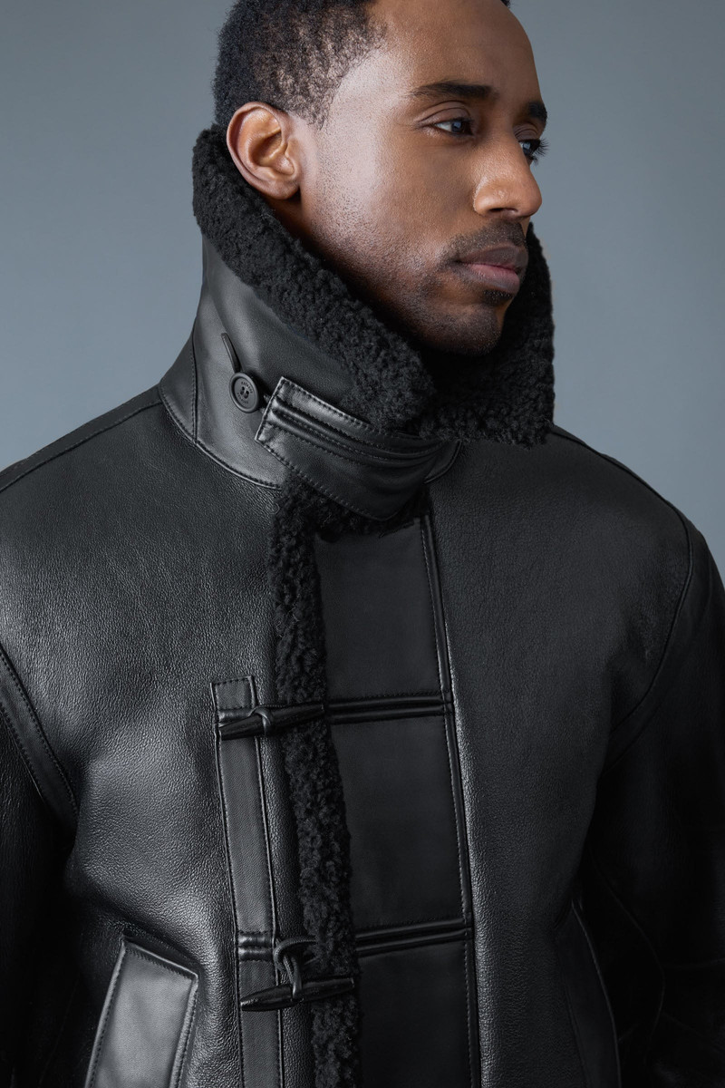 WAYLON Shearling AviatorJacket with Toggle Front closure 5