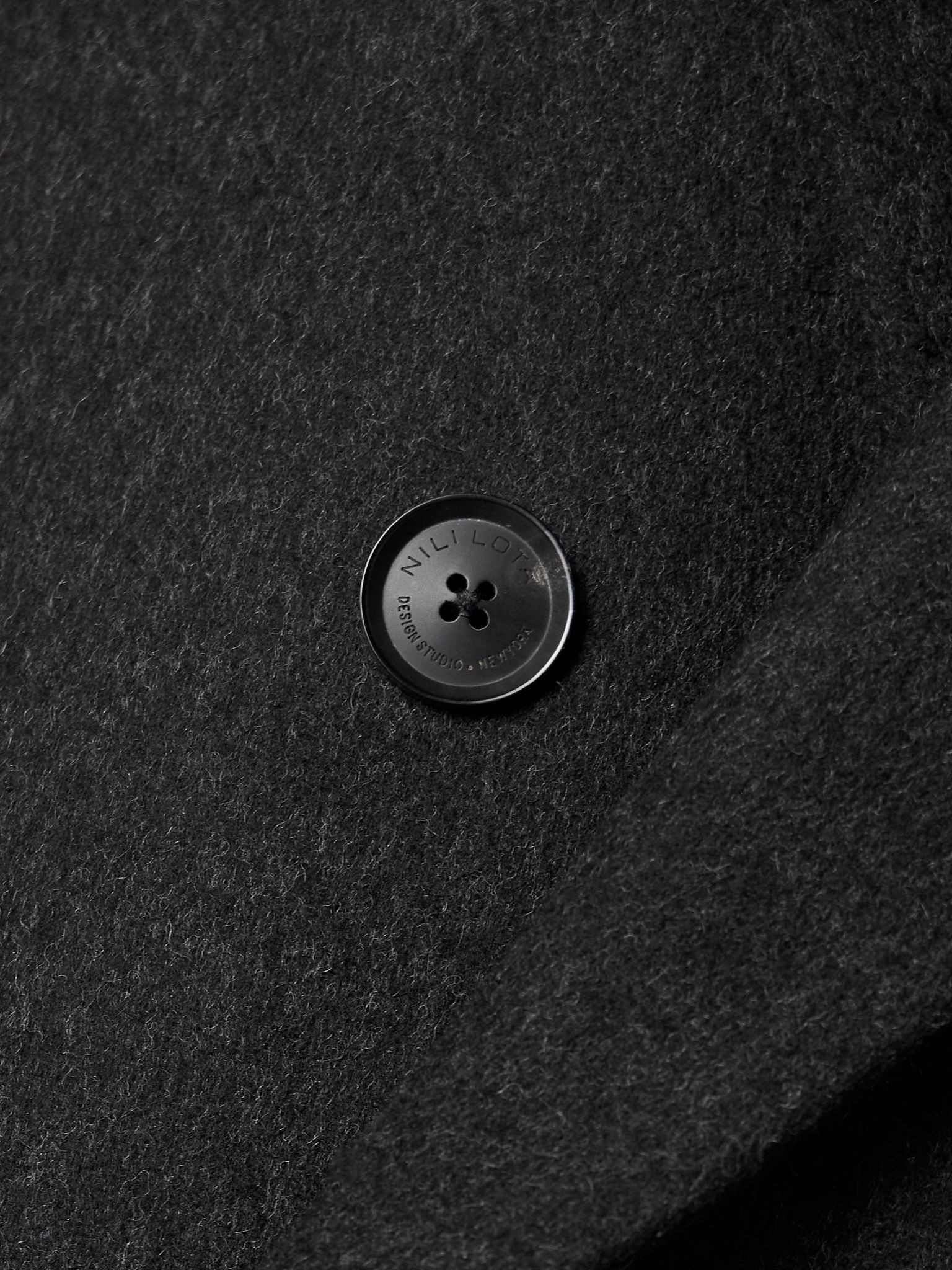 Edmont double-breasted wool coat Dark gray - 5
