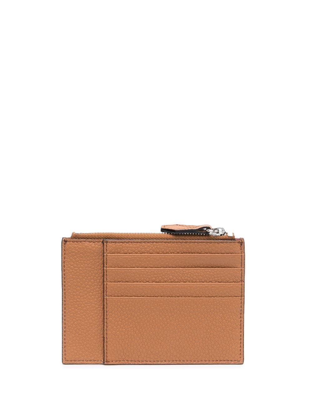 zip leather cardholder - 2