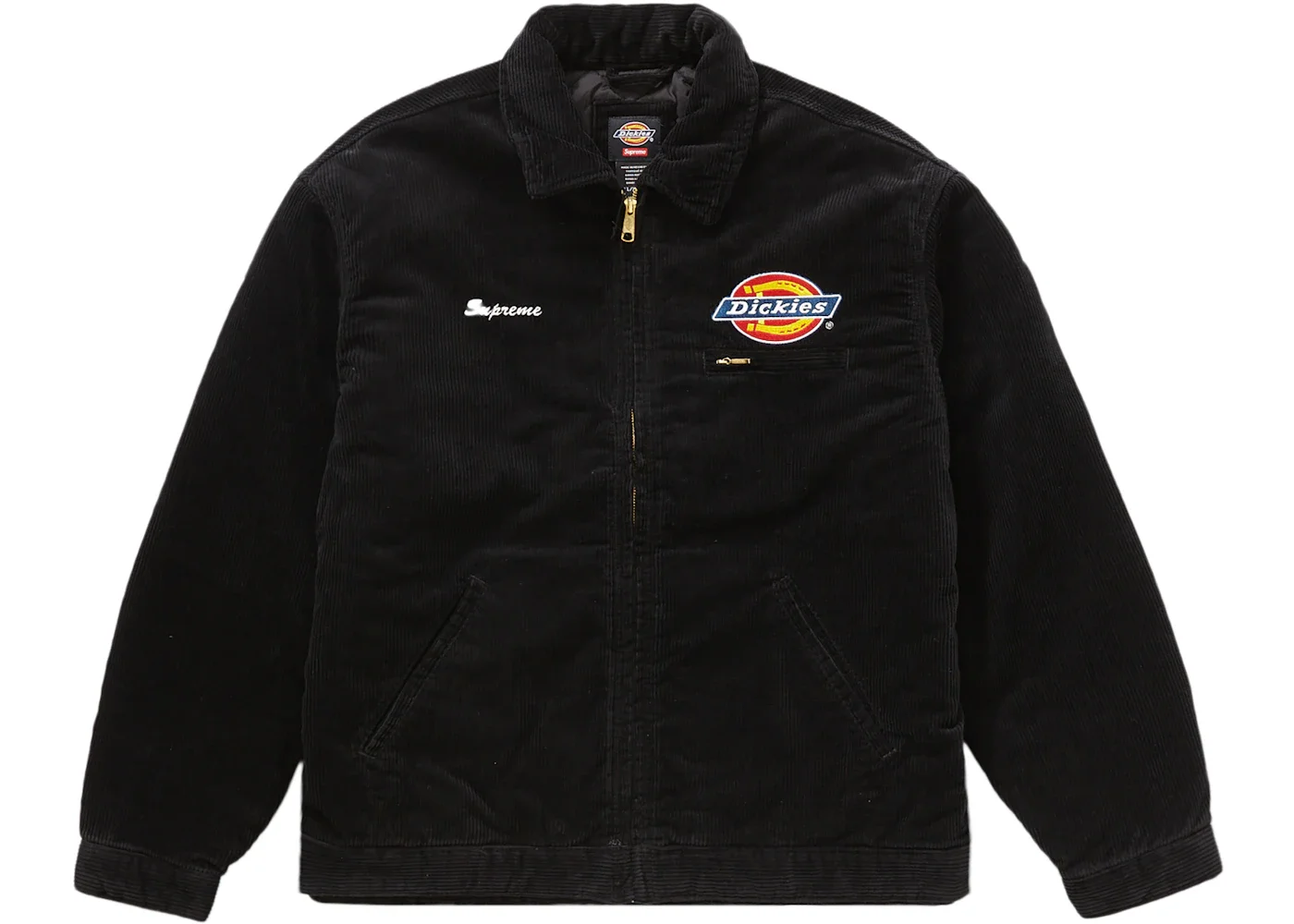 Supreme Dickies Corduroy Work Jacket Black - 1