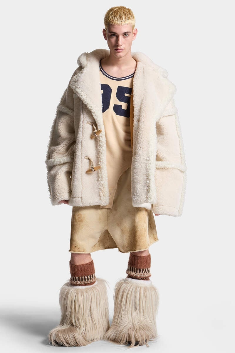 SHEARLING DUFFLE COAT 3