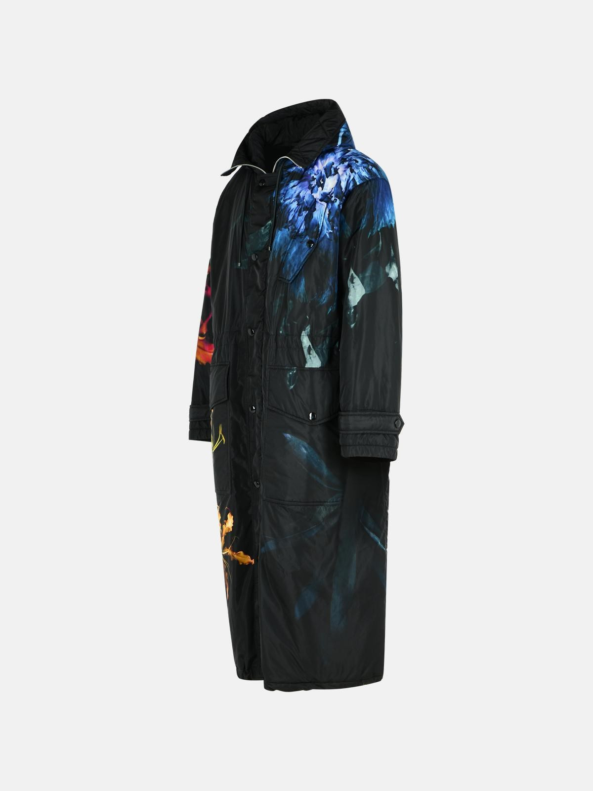 VARNA' BLACK POLYAMIDE COAT - 2