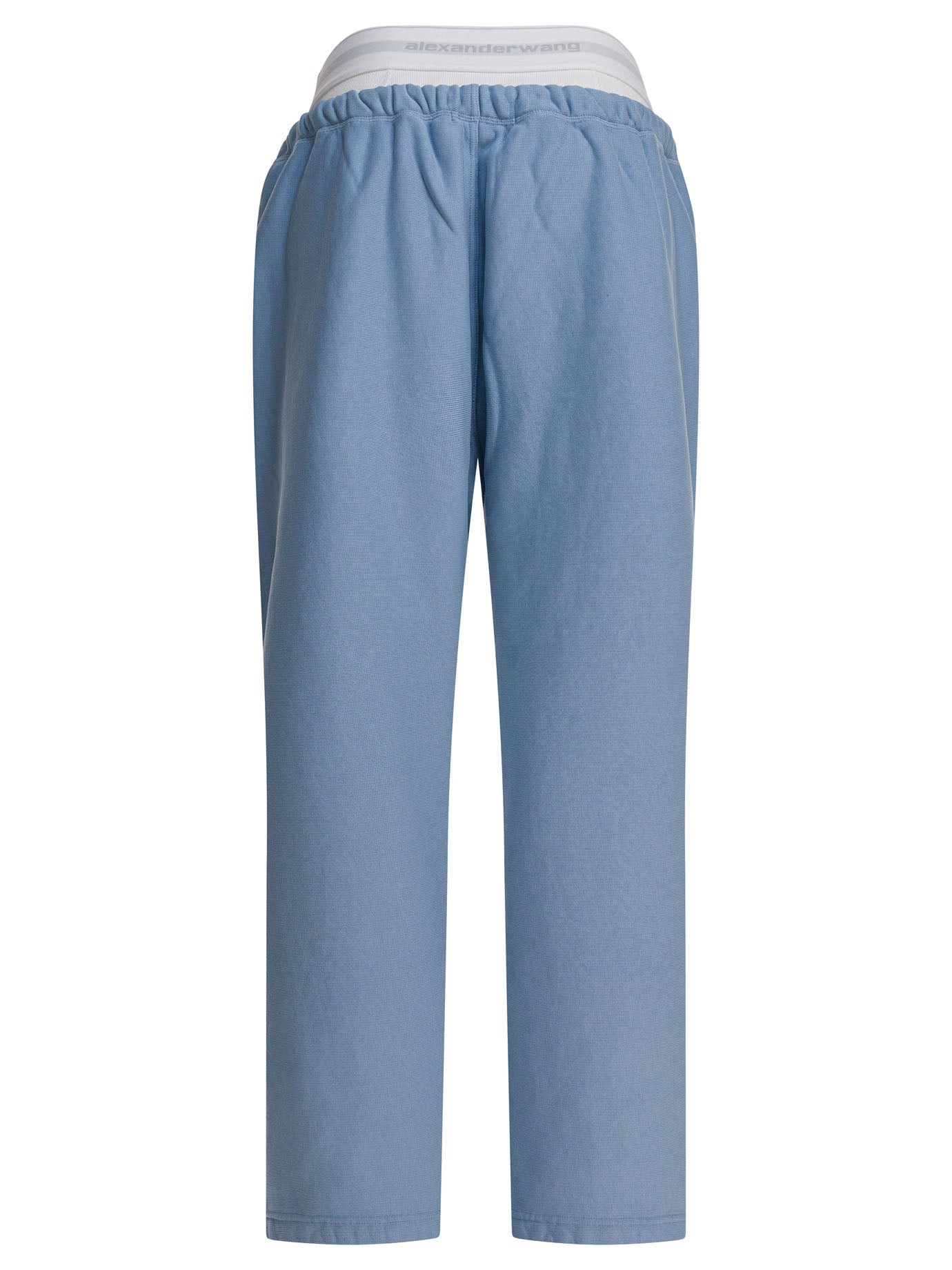 Alexander Wang Wide Leg Sweatpant W/ Logo Elastic Exposed Brief - 2