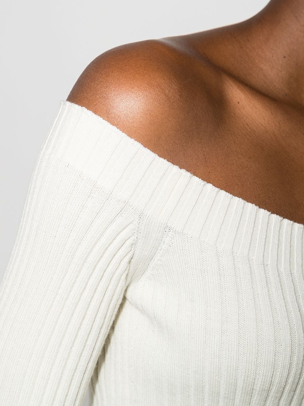 off-shoulder cropped jumper - 4