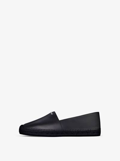 Givenchy GIVENCHY ESPADRILLES IN LEATHER outlook