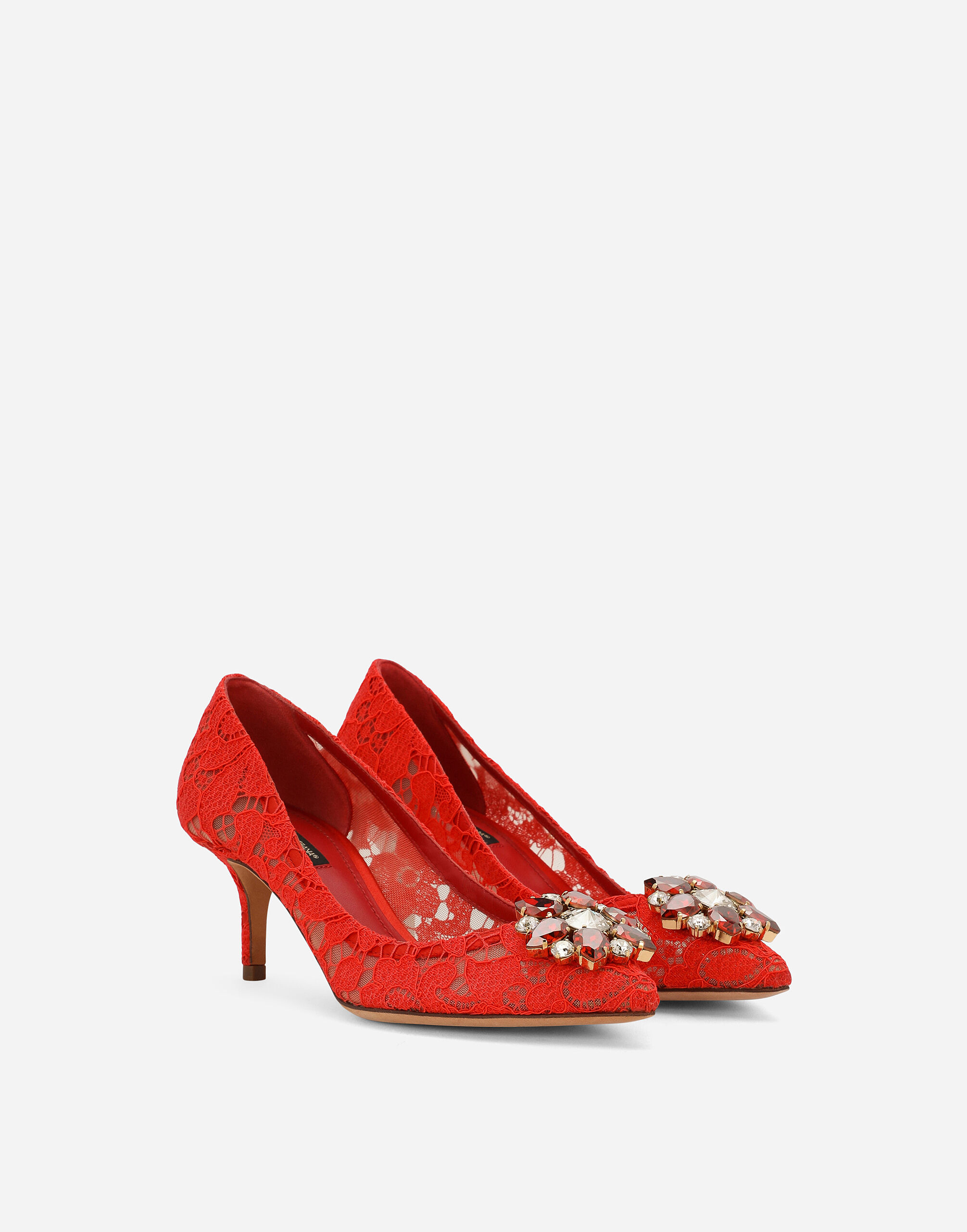 Pump in Taormina lace with crystals - 3