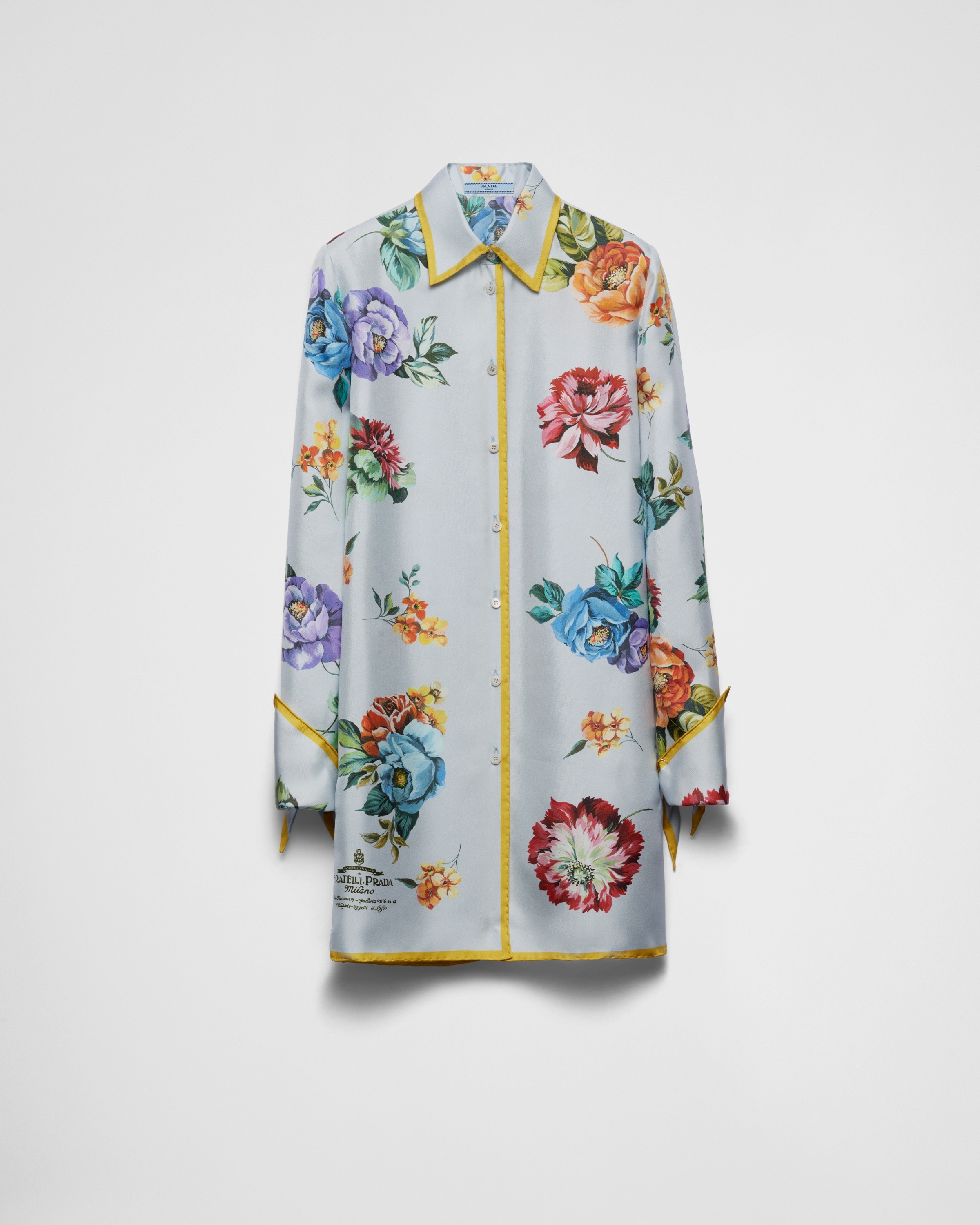 【プラダ・PRADA】Silk mini-dress Prada Printed silk twill mini-dress | REVERSIBLE