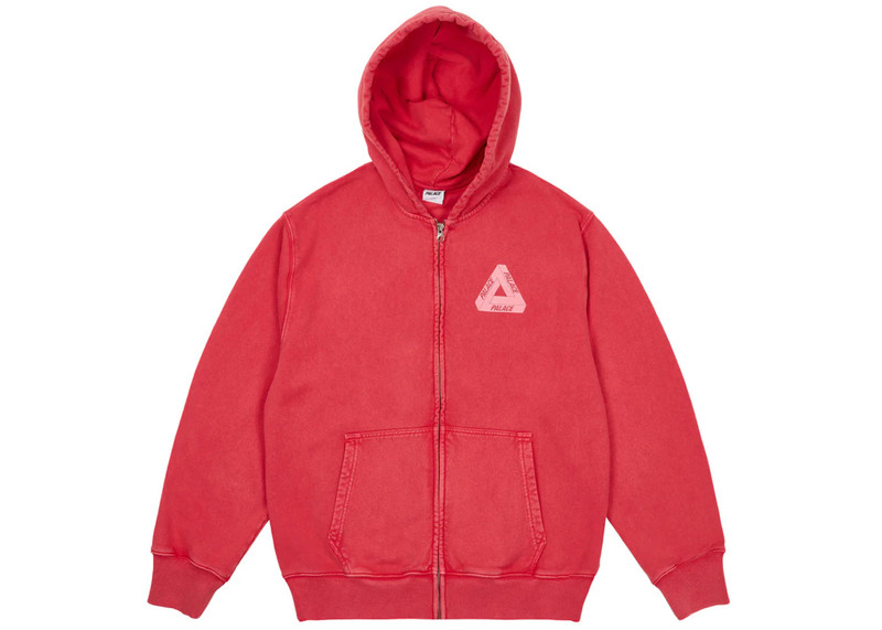 PALACE Palace Pigment Wash Tri-Ferg Hood Red outlook