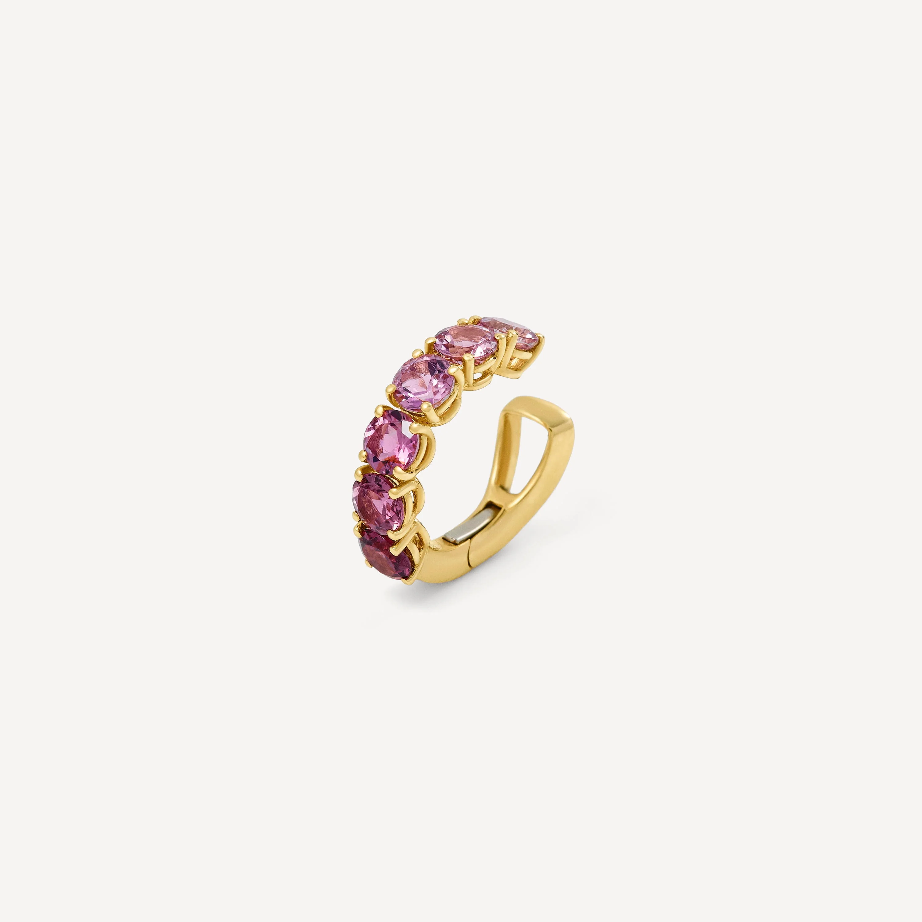 Gold Earcuff with tourmaline and rhodolite TOUS ATELIER - 1
