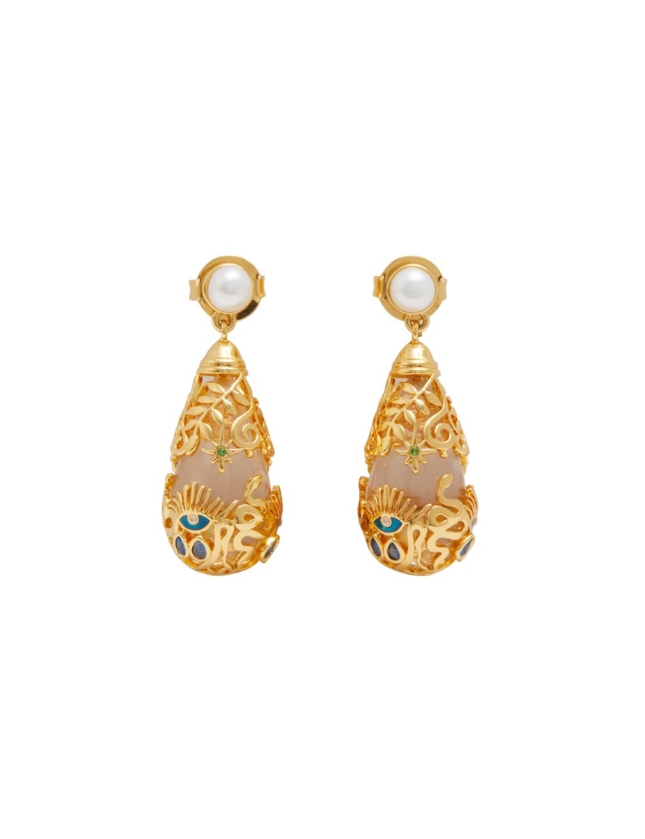 CRYSTAL TAROT DROP EARRINGS - 1