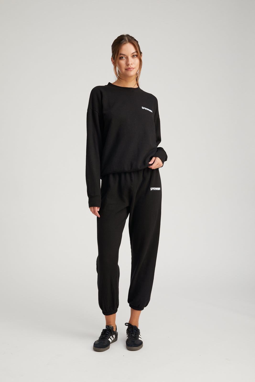 BLACK LOGO SWEATSHIRT - 3