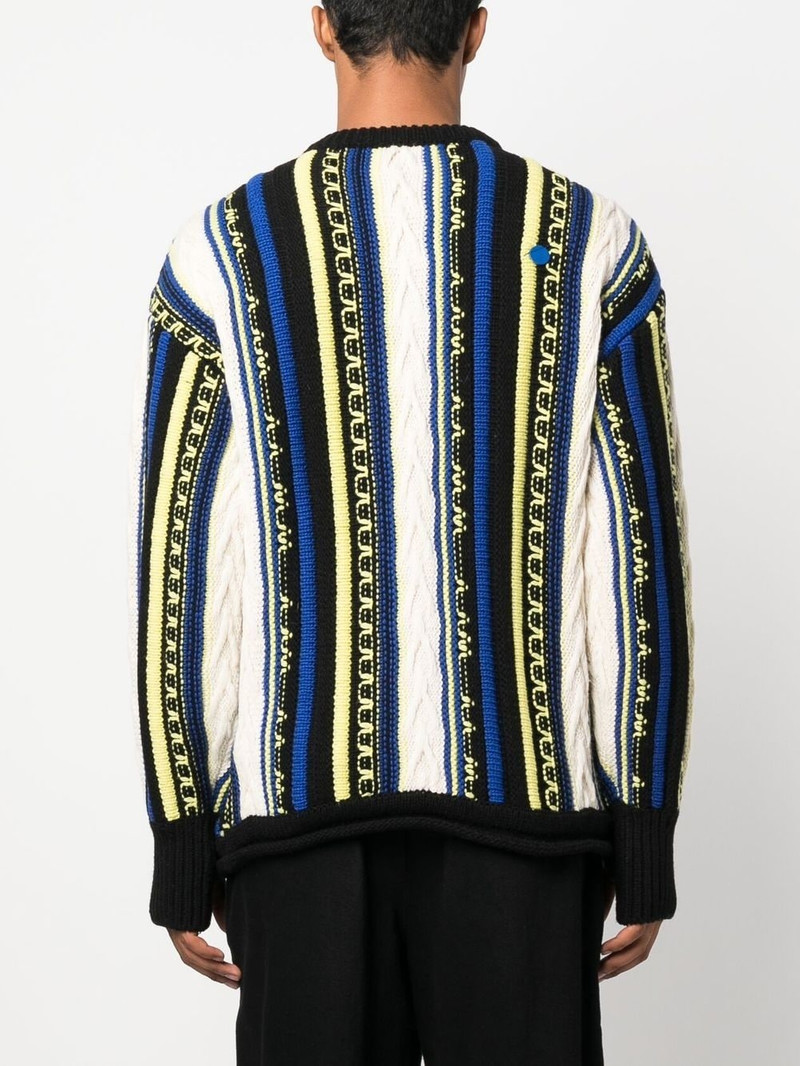 Frema striped-knit buttoned jumper 5