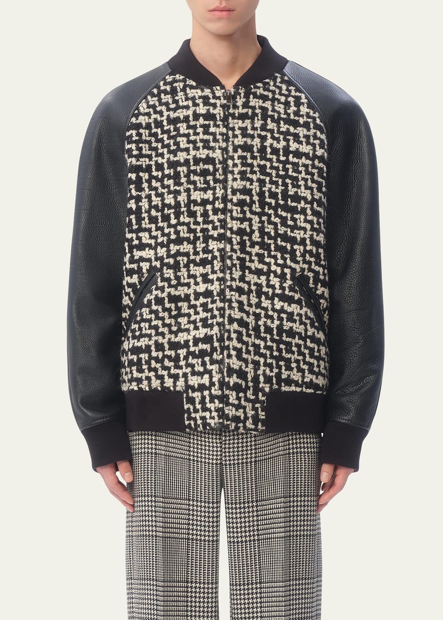 Men's Chez Soft Tweed Varsity Jacket - 2