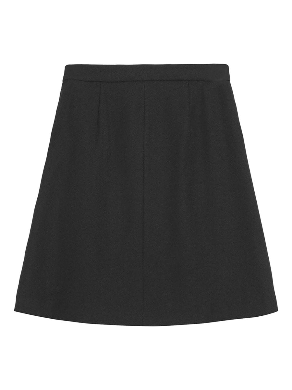 tailored twill midi skirt - 6