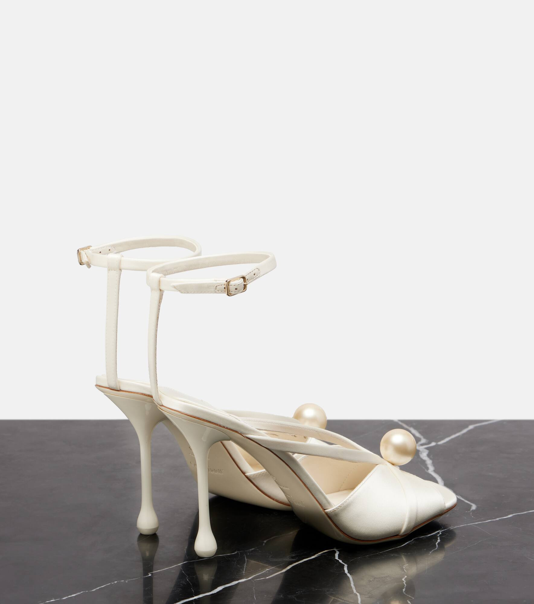 Siva 95 embellished satin sandals - 2