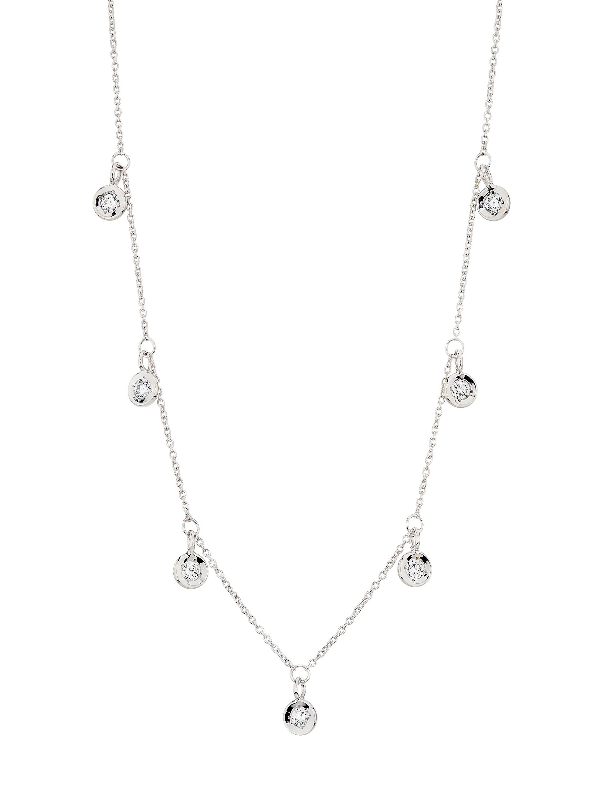 Women's Tiny Treasures 18K White Gold & 0.33 TCW Diamond Necklace - White Gold - 1