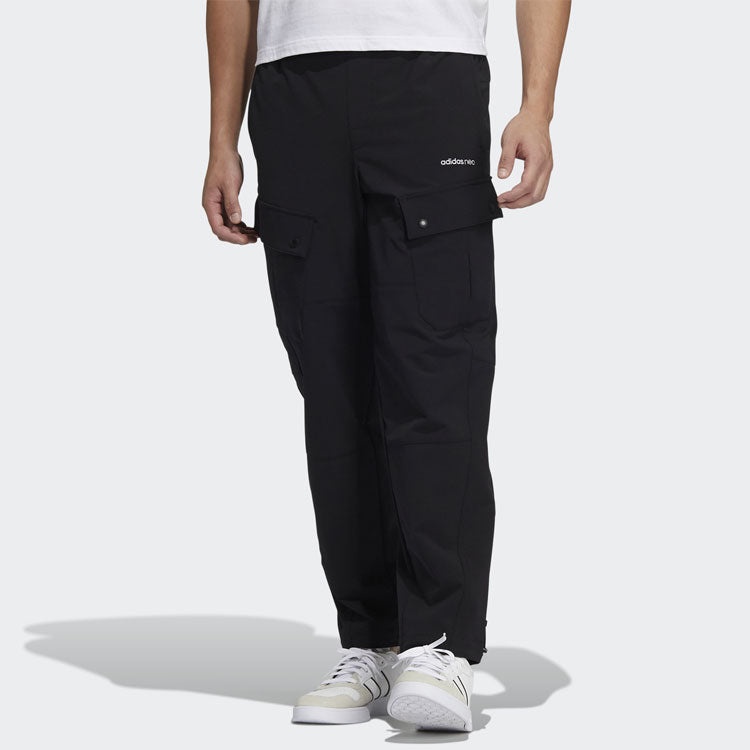 Men's adidas neo Side Pocket Loose Casual Joggers/Pants/Trousers Black HG6591 - 2