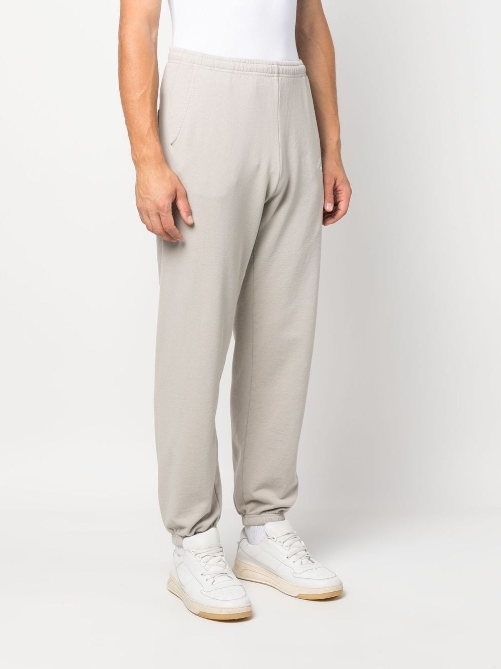 logo-print cotton track trousers - 4