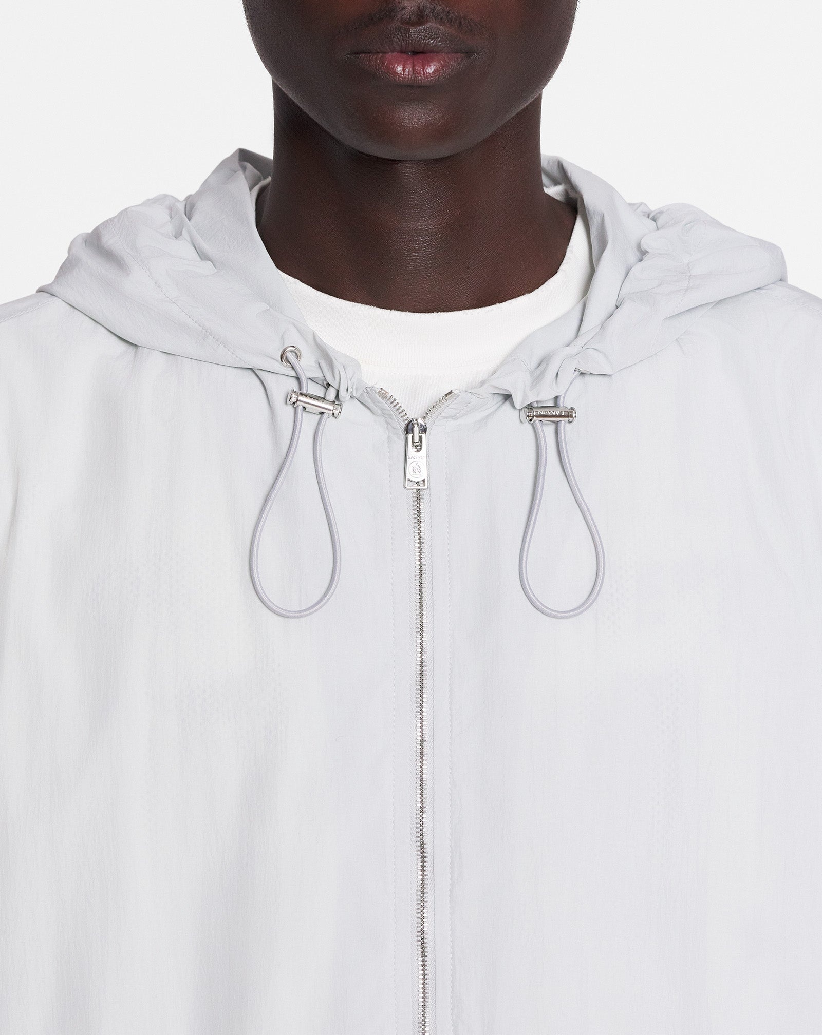 LANVIN X FUTURE ZIPPED HOODIE WITH CONTRASTING STRIPES - 5