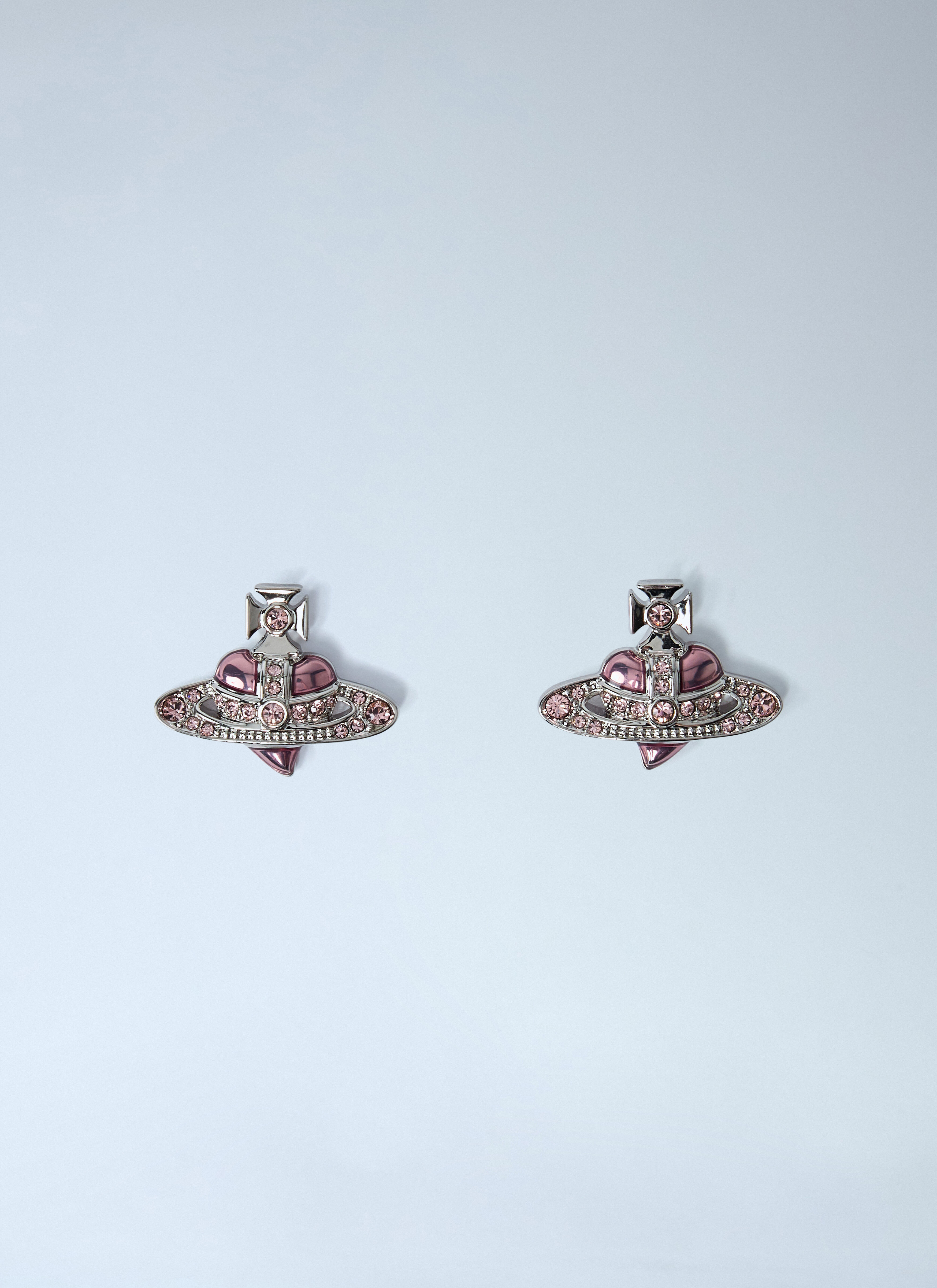 New Diamante Heart Earrings - 1