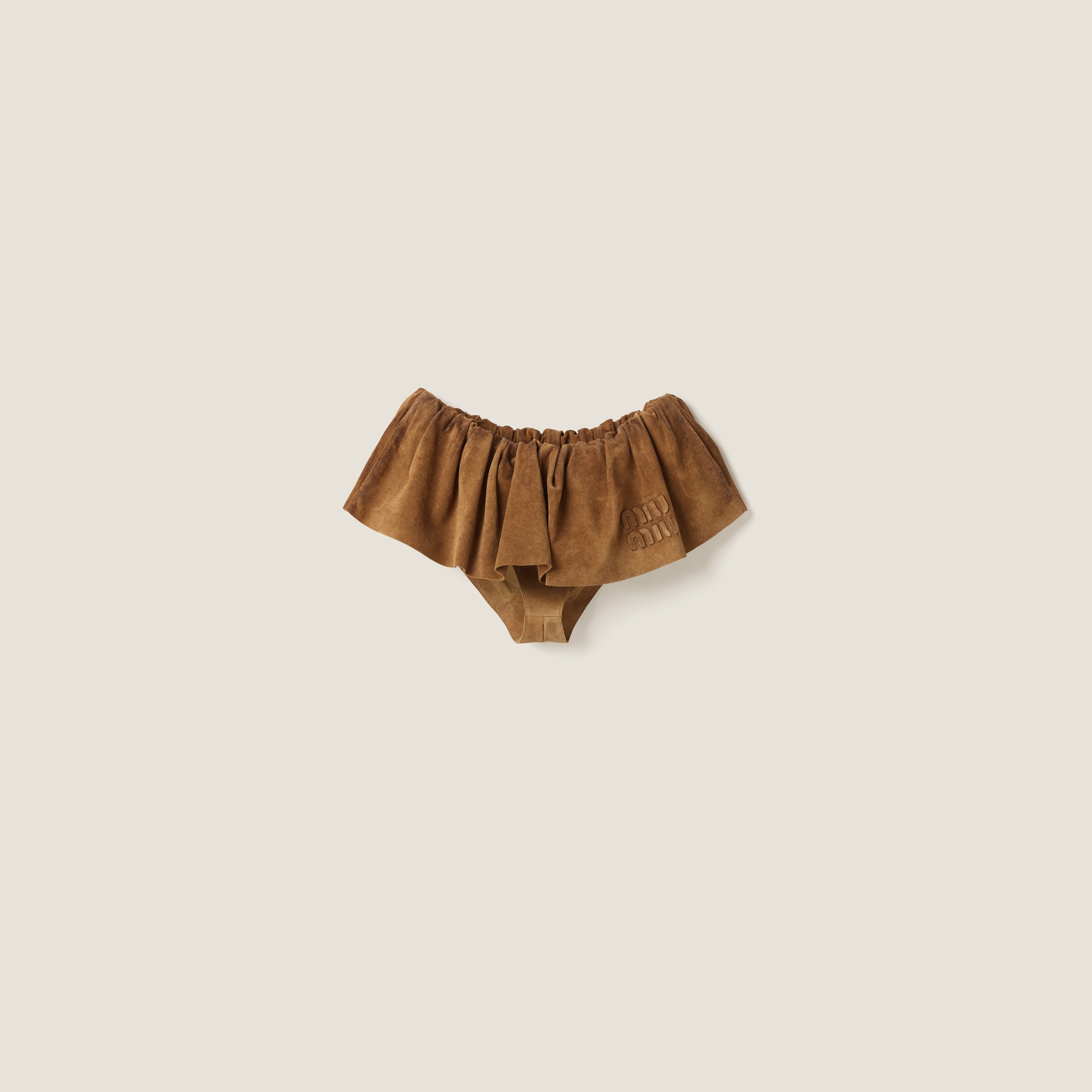Suede nappa leather skirt - 1
