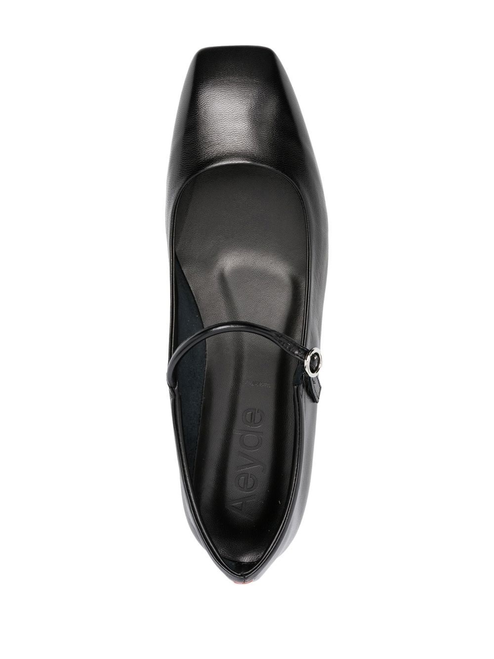 Maryjane leather ballerina shoes - 4