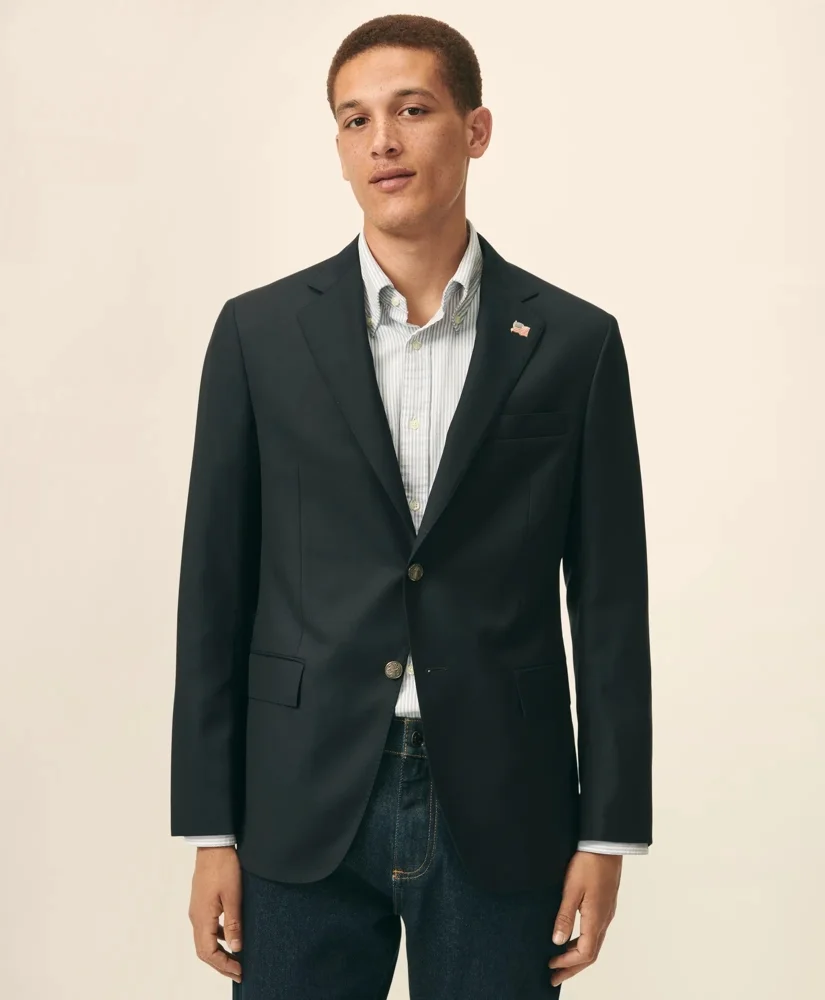 Slim Fit Stretch Saxxon™ Wool 1818 Blazer - 1