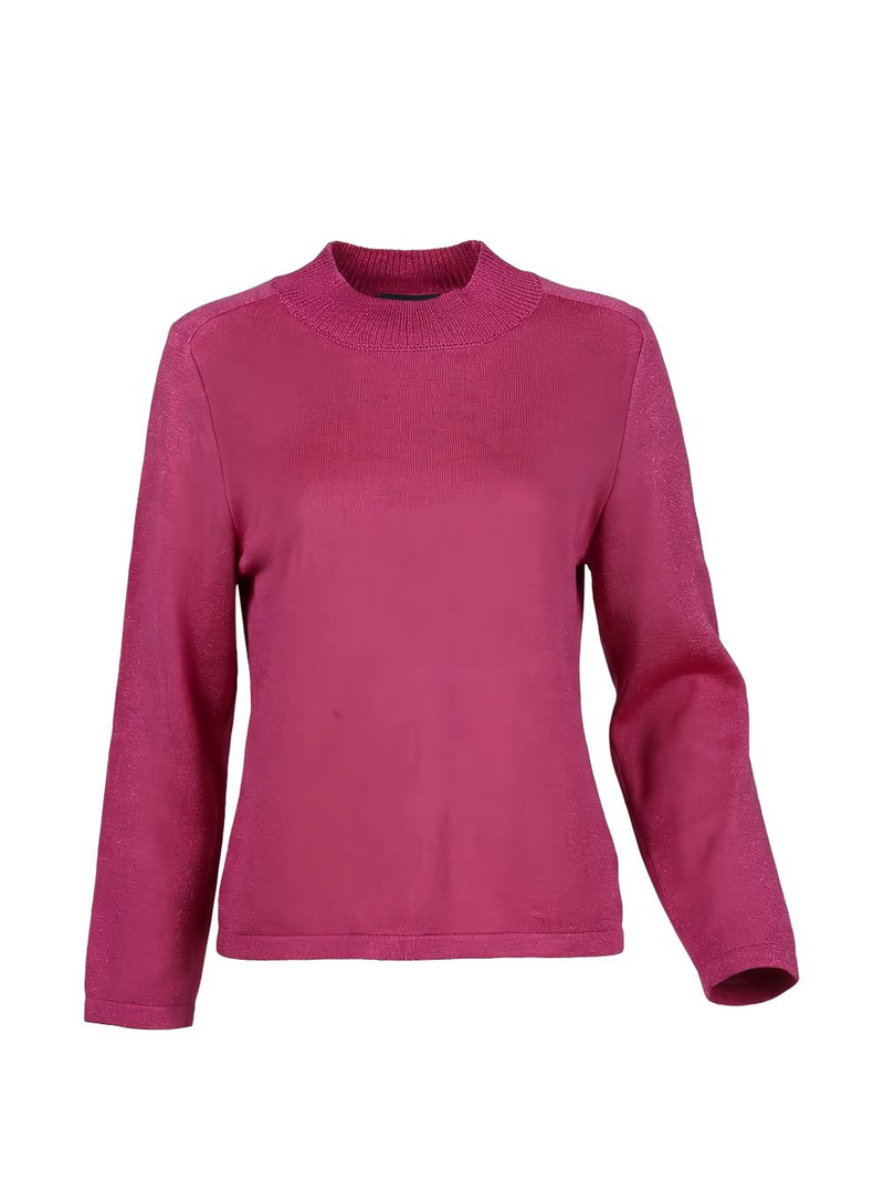 mock-neck long-sleeve sweater 1