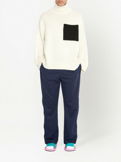 JW Anderson patch-pocket turtleneck jumper outlook