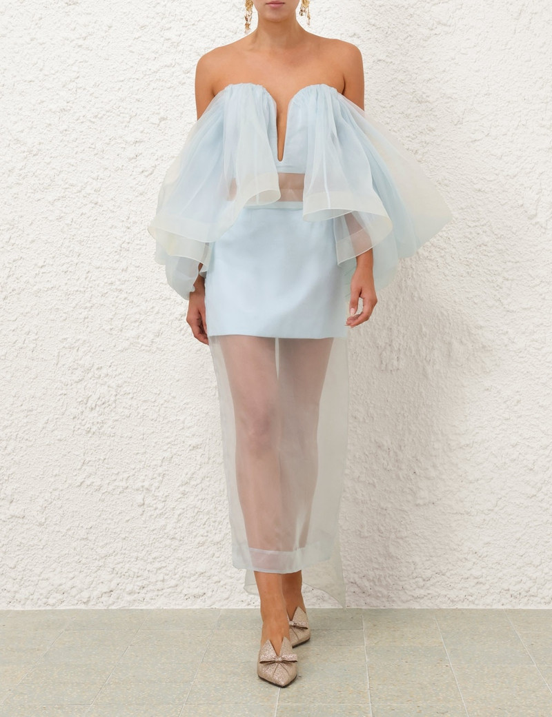 Zimmermann CRUSH LAYERED PENCIL SKIRT outlook