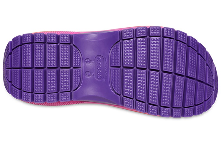 (WMNS) Crocs Classic Mega Crush Sandal 'White Red Purple' 207989-94S - 2