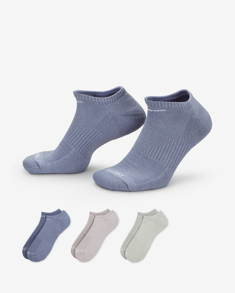 Nike Everyday Plus Cushion Training No-Show Socks (3 Pairs) 1