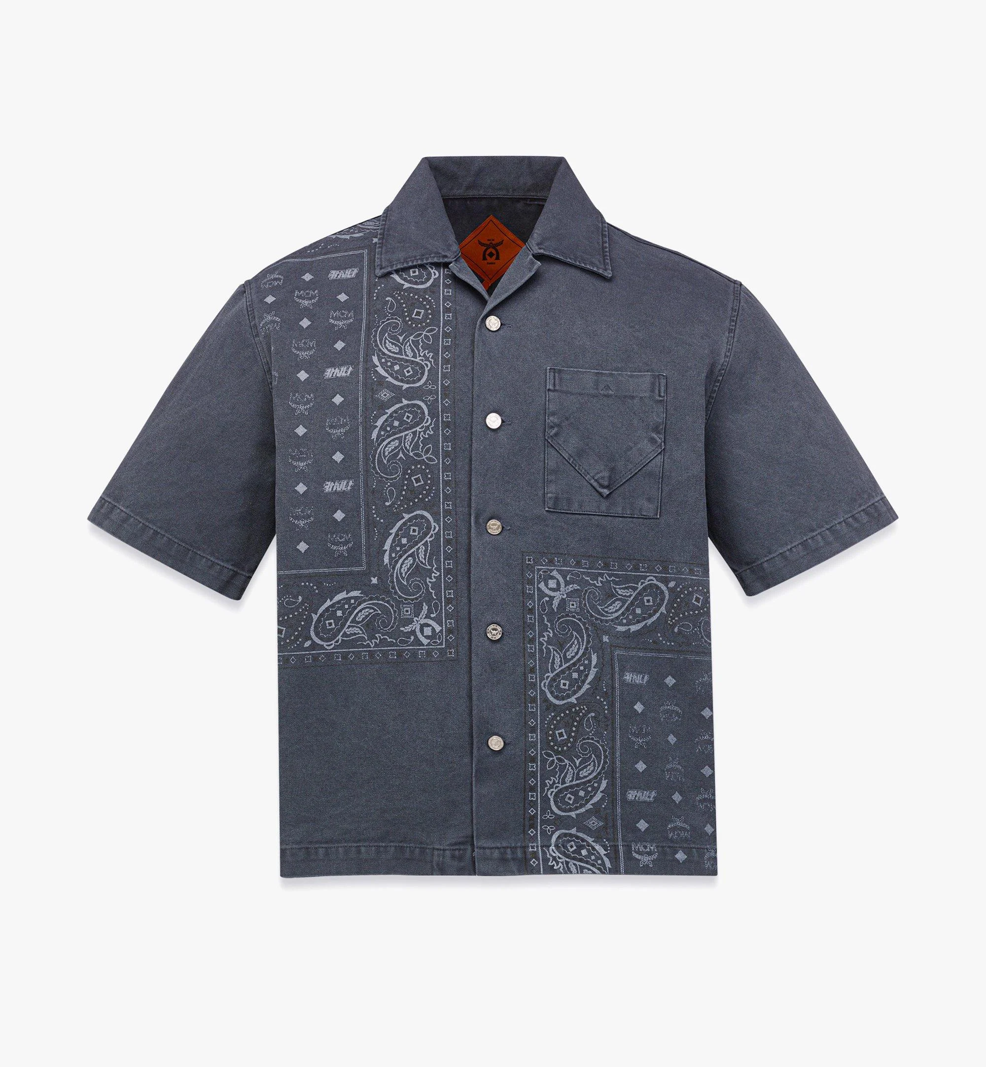 MCM X KASINA Bandana Monogram Shirt in Oxford Cotton - 1