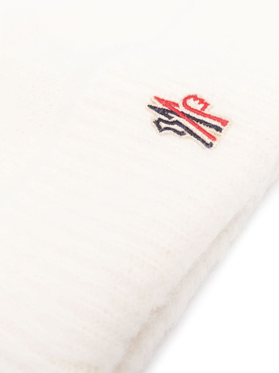 Moncler Grenoble logo-patch knitted beanie outlook