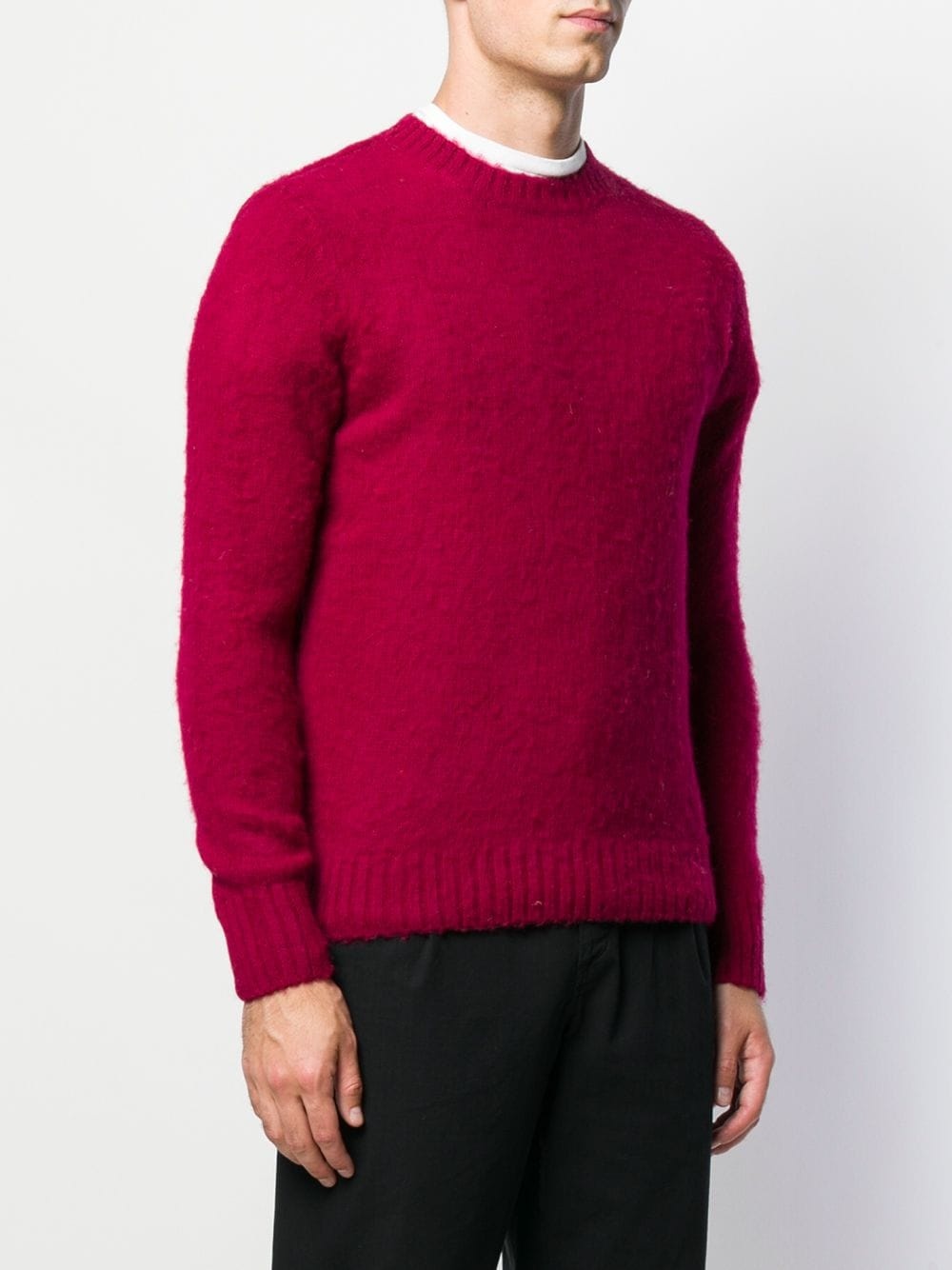 slim-fit crew neck jumper - 3