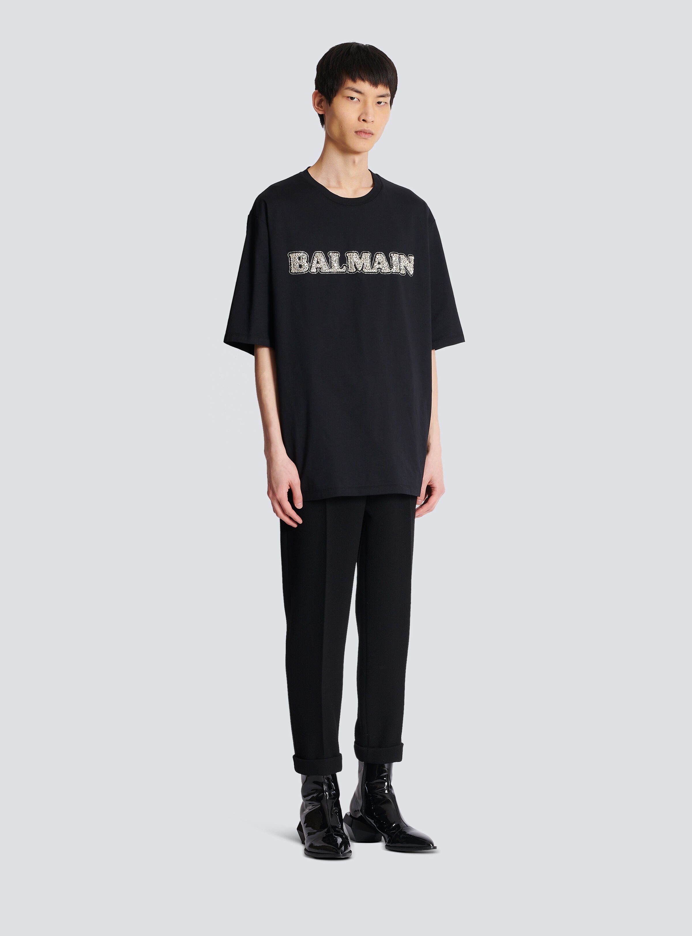 Embroidered retro Balmain T-shirt - 3