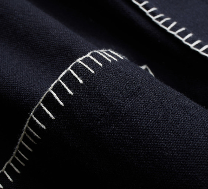 Shop Jacket - Blanket Stitch Black Canvas 5