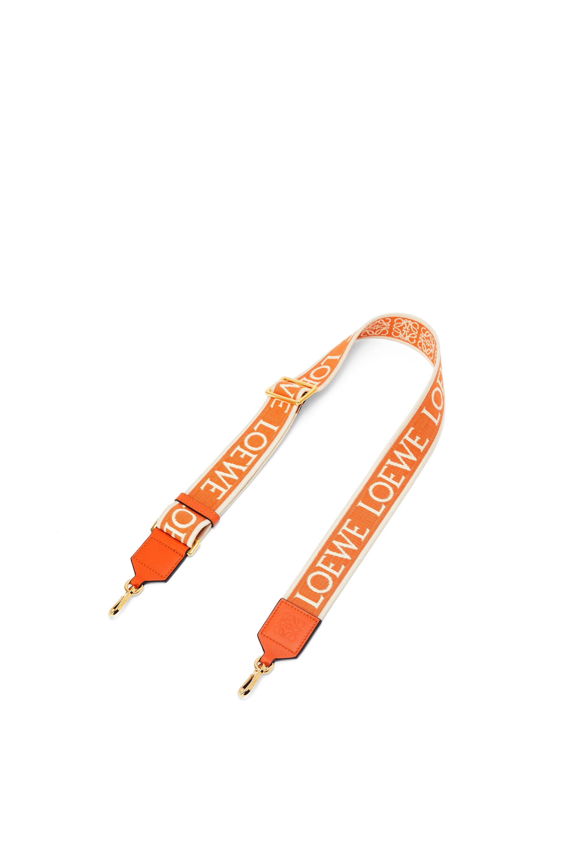Anagram strap in jacquard and calfskin - 1