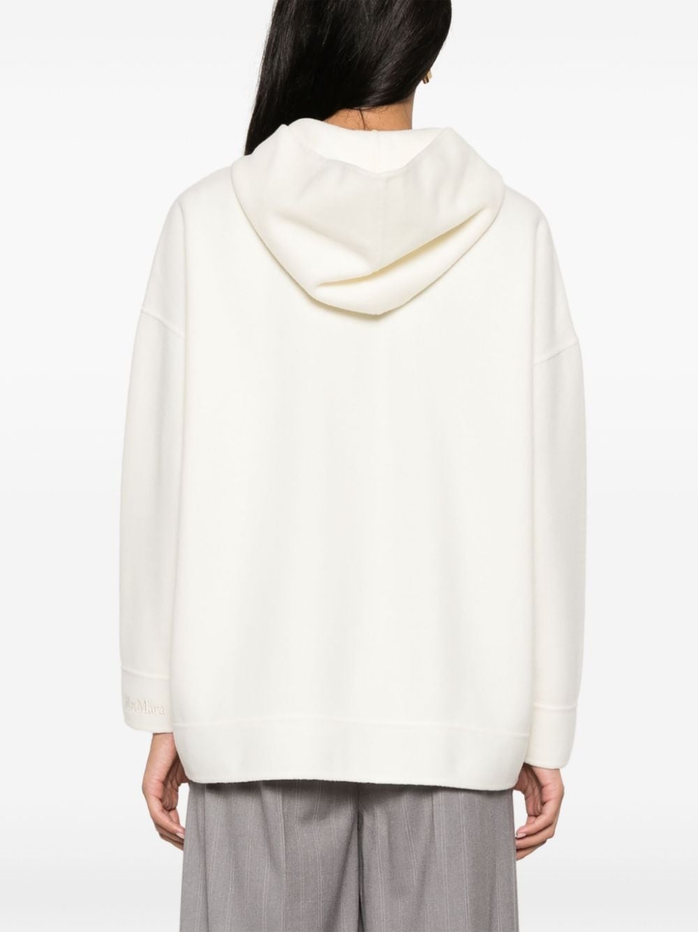 Wool and cashmere blend hoodie - 3