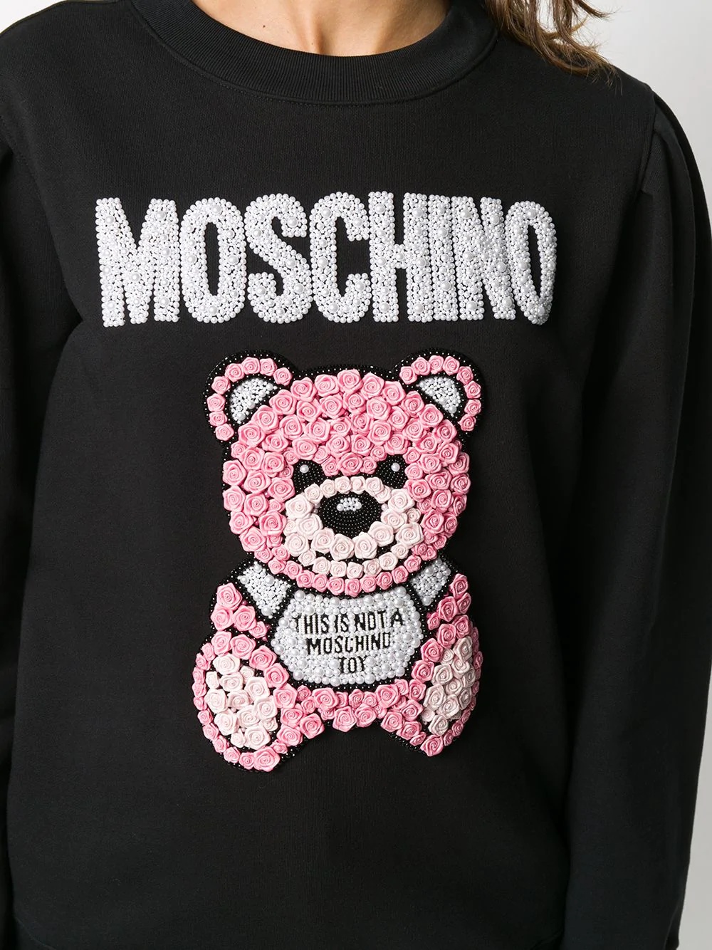 Teddy Bear embroidery sweatshirt - 5