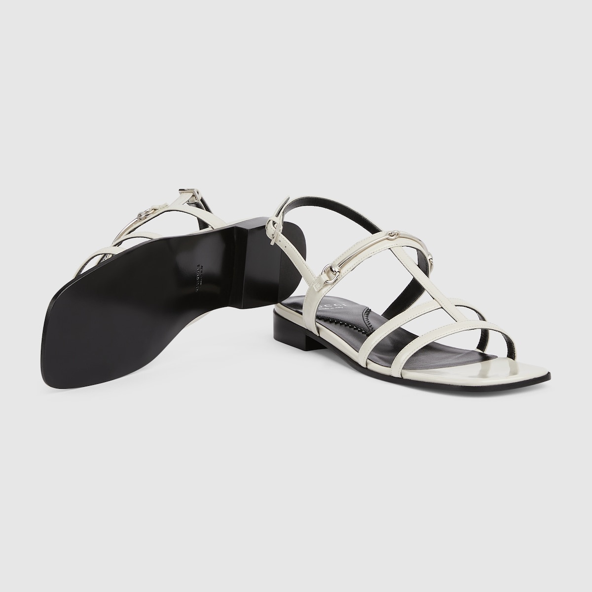 Women's slim Horsebit flat sandal - 6