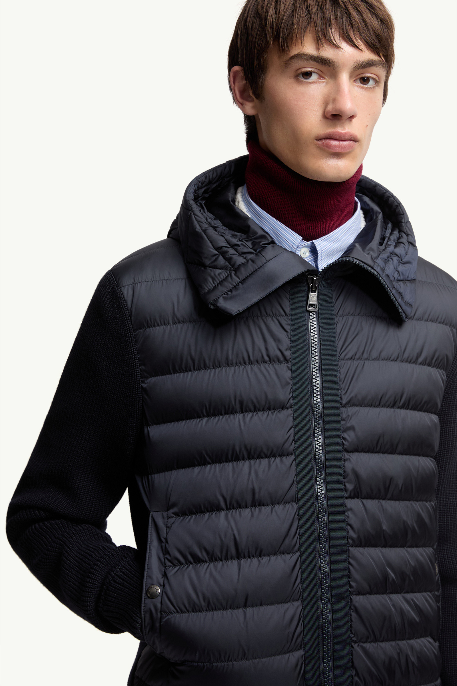 Padded Zip-Up Cardigan - 6