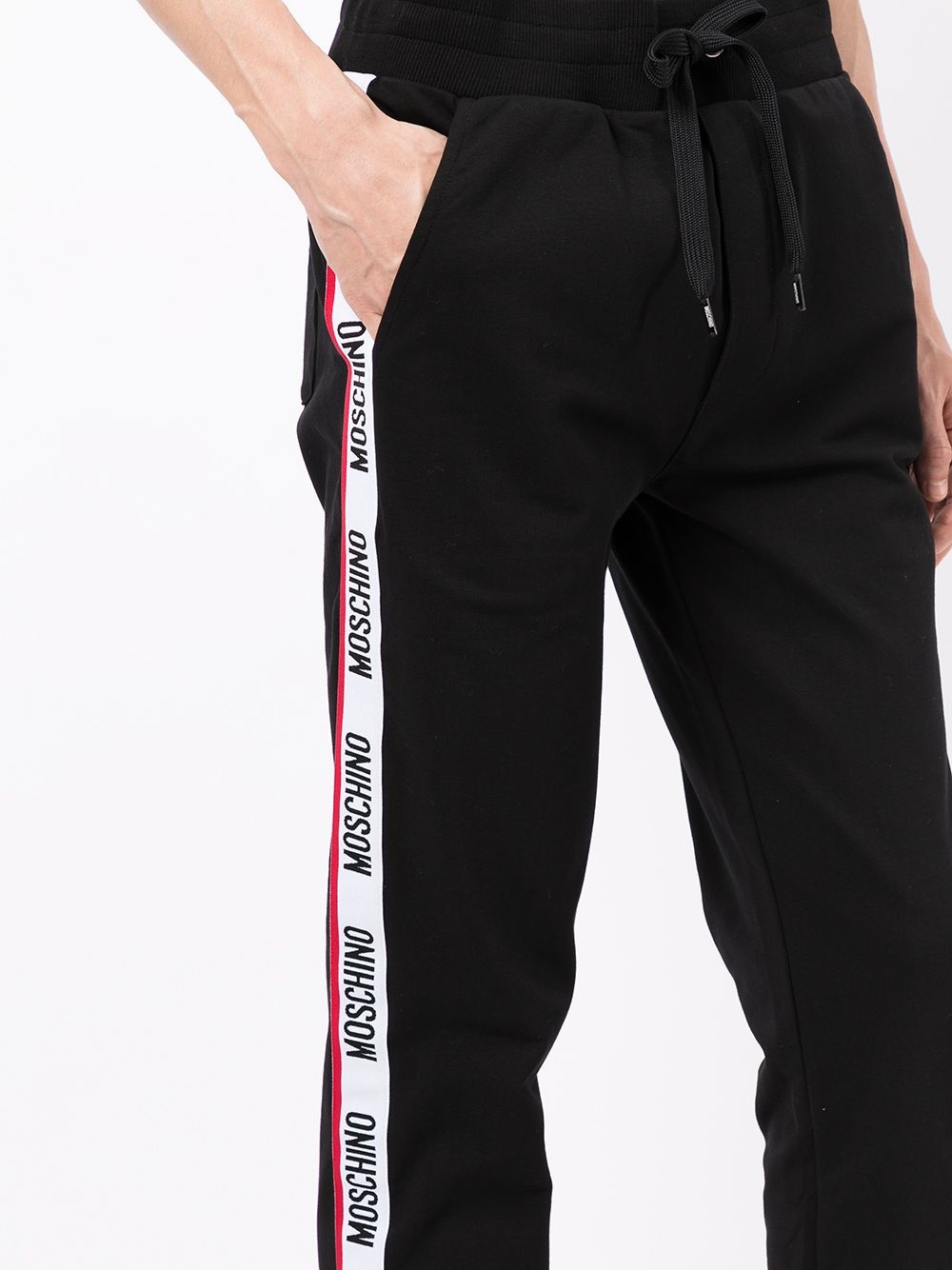 logo-tape track pants - 5