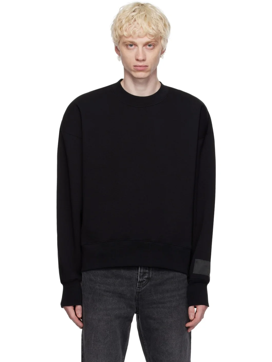 Black Crewneck Sweatshirt - 1