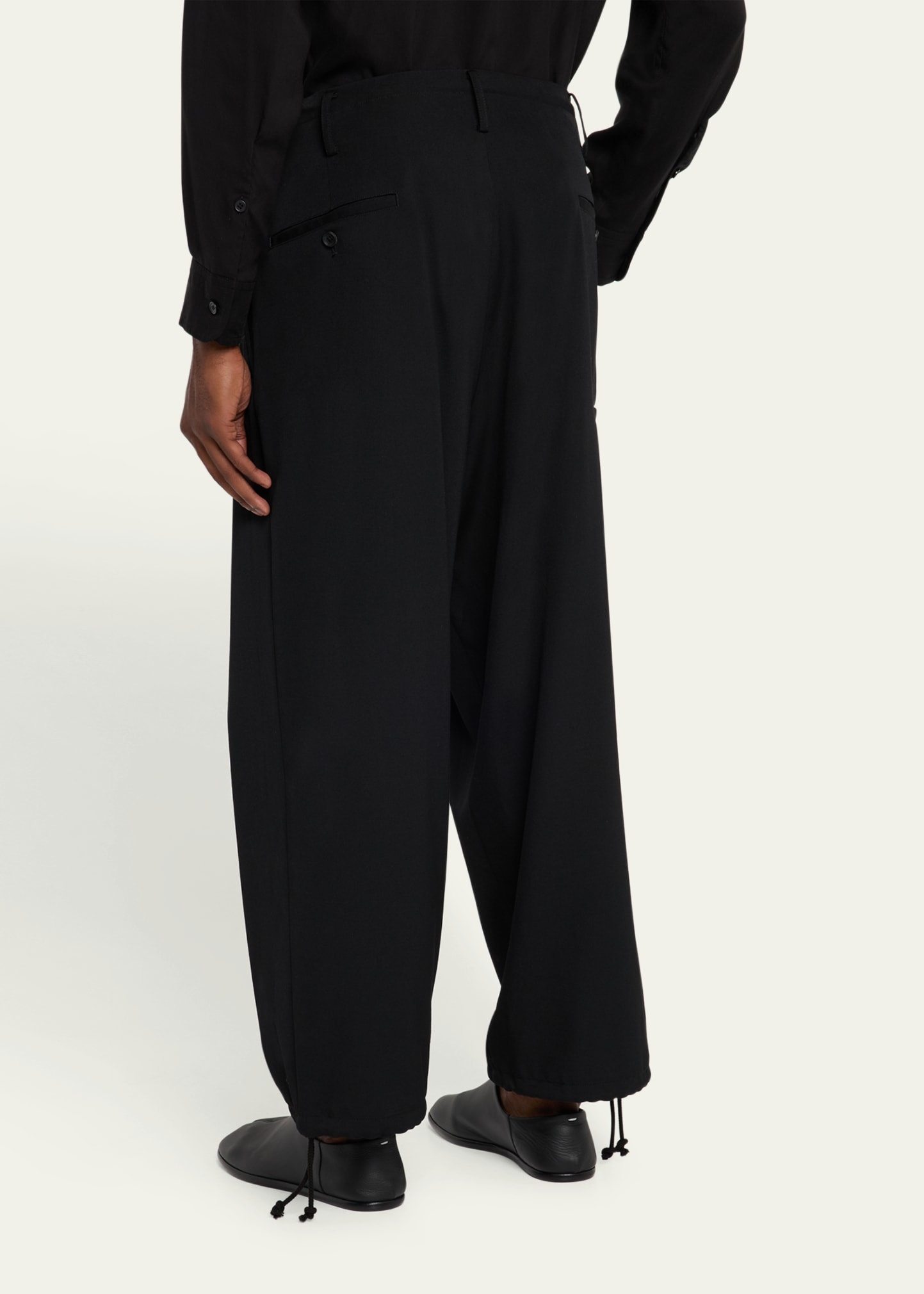 Men's Pleated Gabardine Pants - 3