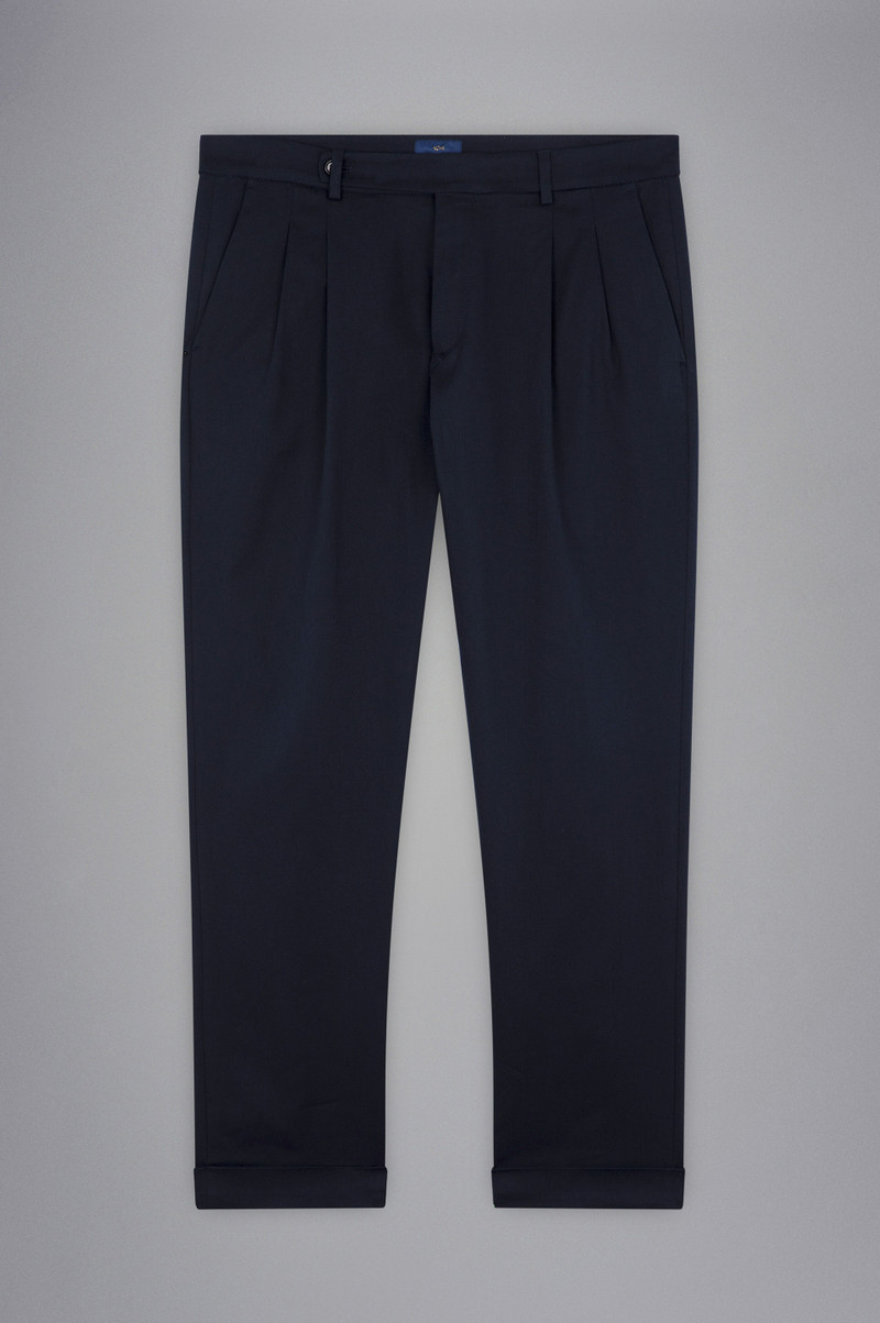 COTTON STRETCH CHINO TROUSERS 1