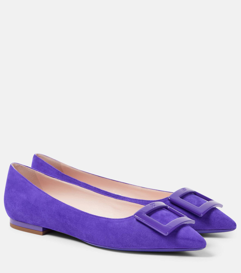 Gommettine suede ballet flats 1
